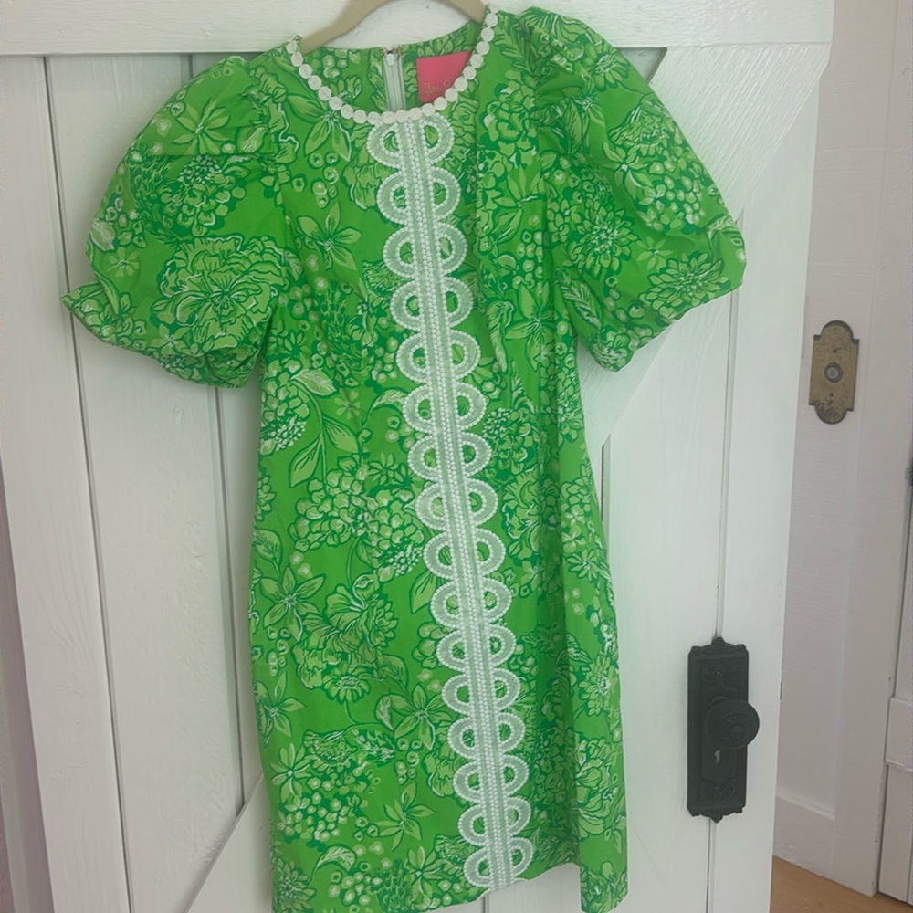 New with tags, Lily Pulitzer, green hydrangea dress